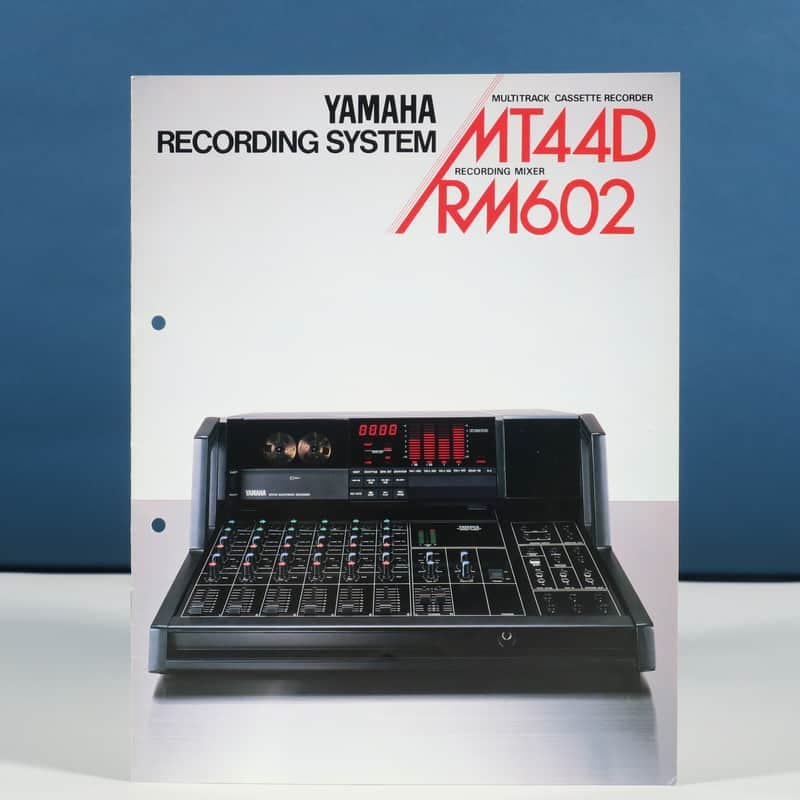 Yamaha MT44D multitrack cassette recorder & RM602 recording mixer brochure