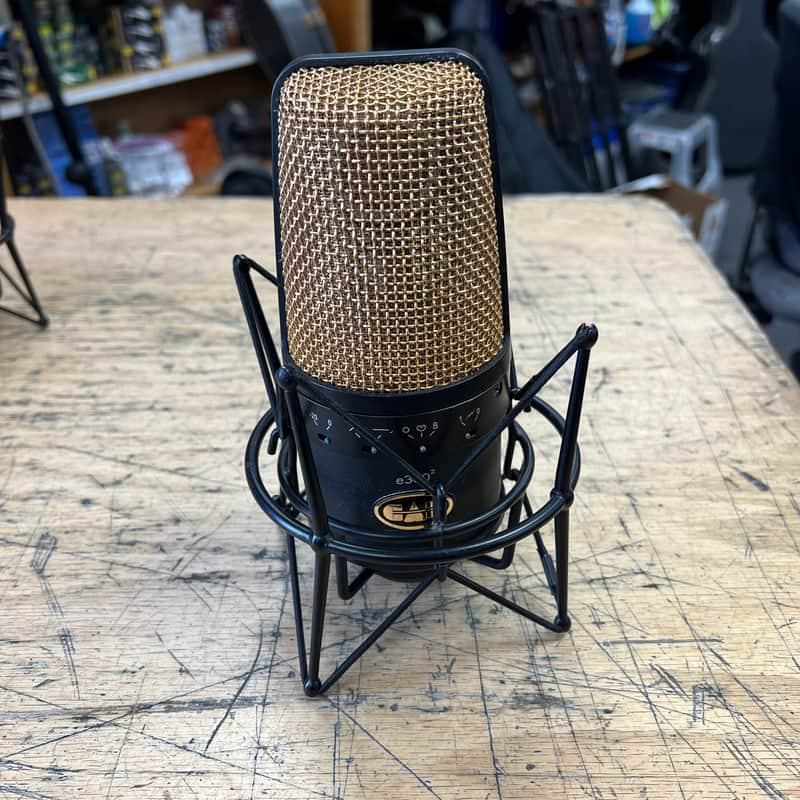 CAD Equitek E300-2 Large Diaphragm Multipattern Condenser Microphone 2000s - Black and Gold