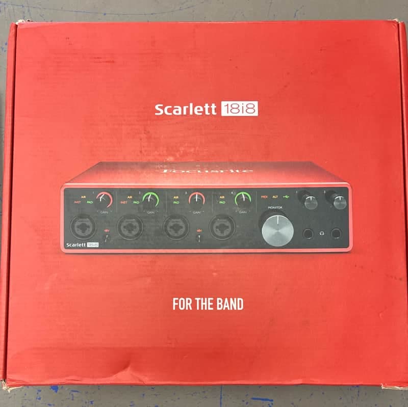 Focusrite Scarlett 18i8 3rd Gen USB Audio Interface 2019 - Present - Red / Black