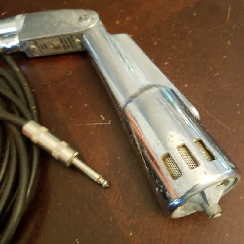 Electro-Voice DuKane 7A160 EV 664 New Cord Dynamic Cardioid mic Hi-Z 1950s - chrome