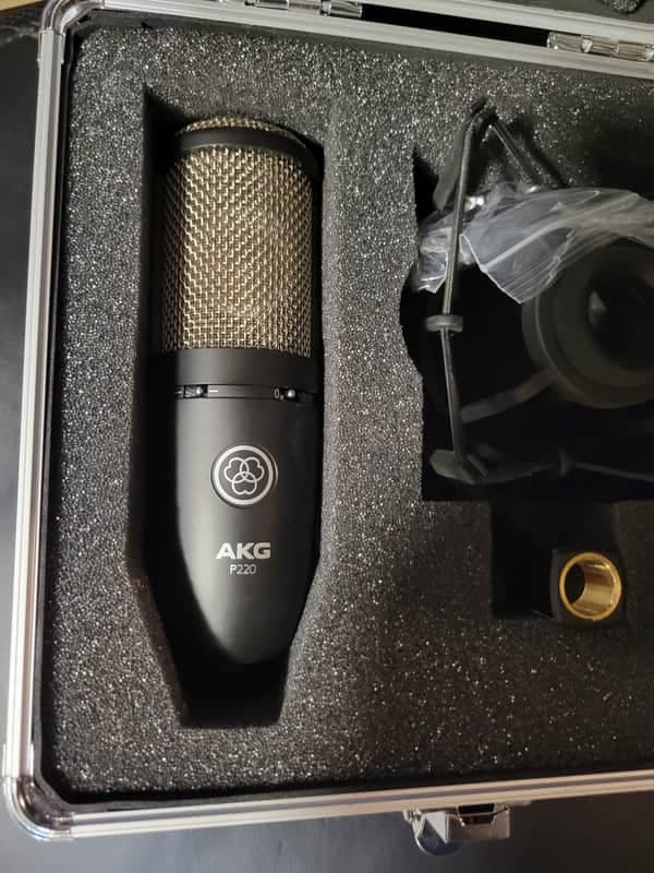 AKG P220 Large Diaphragm Cardioid Condenser Microphone 2010s - Black