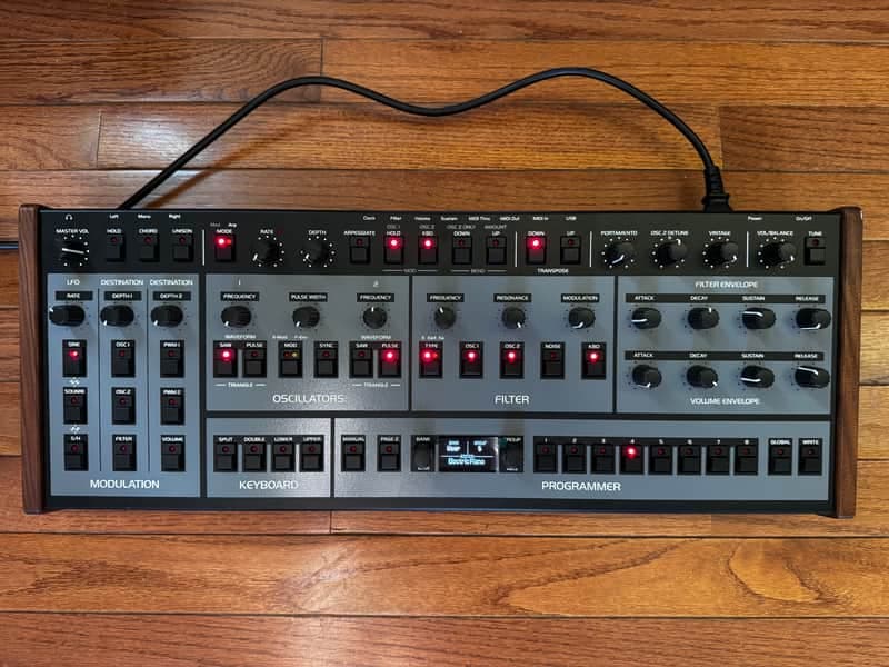 Oberheim OB-X8 Desktop 8-Voice Synthesizer 2022 - Present - Black with Wood Sides