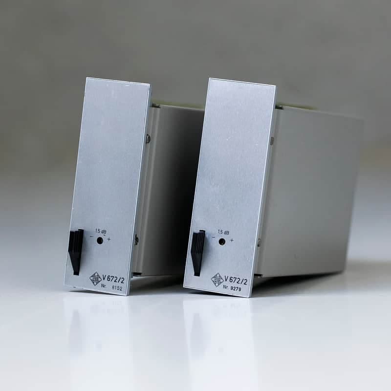 Telefunken V672/2 set of 2 of multipurpose amplifier / mic preamp modules.