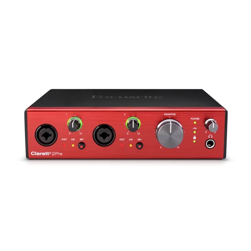 Focusrite Clarett+ 2Pre 10-in / 4-out Audio Interface