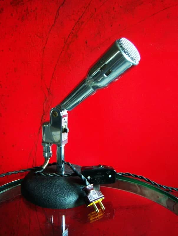 Vintage 1950's Knight 4550 / Electro-Voice 664 Cardioid Dynamic Microphone mod LED light lamp # 1