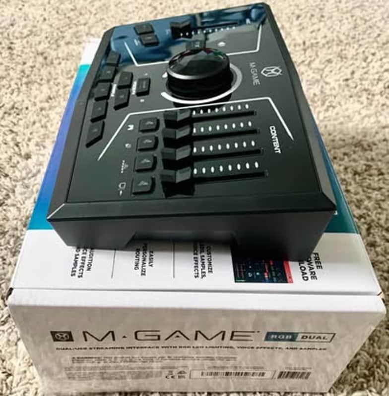 M-Audio M-Game RGB DUAL USB Streaming Interface/Mixer with RGB LED Lighting, Voice FX, and Sampler