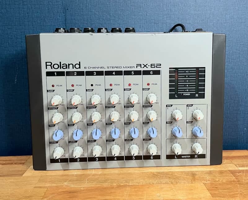 Roland RX-62 Vintage 6-channel Stereo Mixer Grey