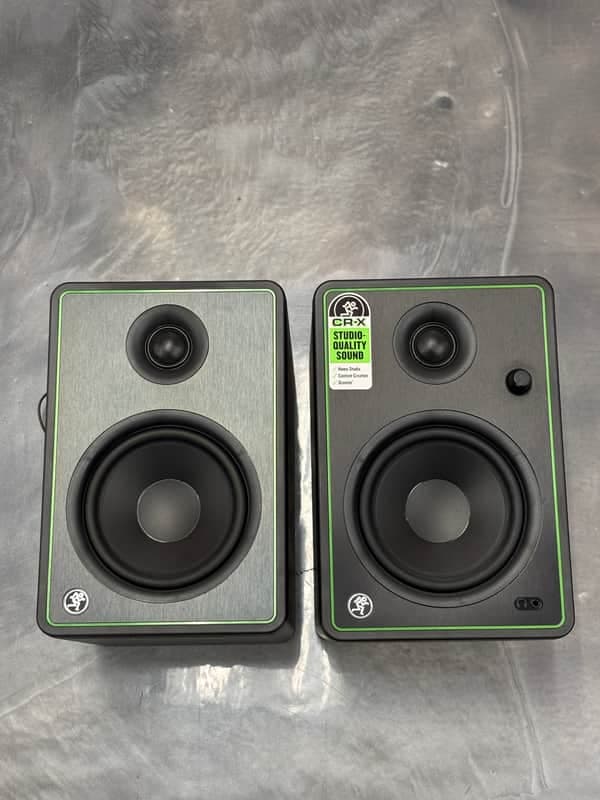 Mackie CR5-X 5" Active Studio Monitors (Pair) - Black with Green Trim