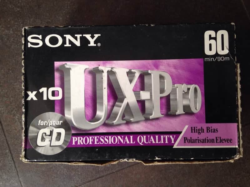 Sony UX-Pro C-60 cassette tape box
