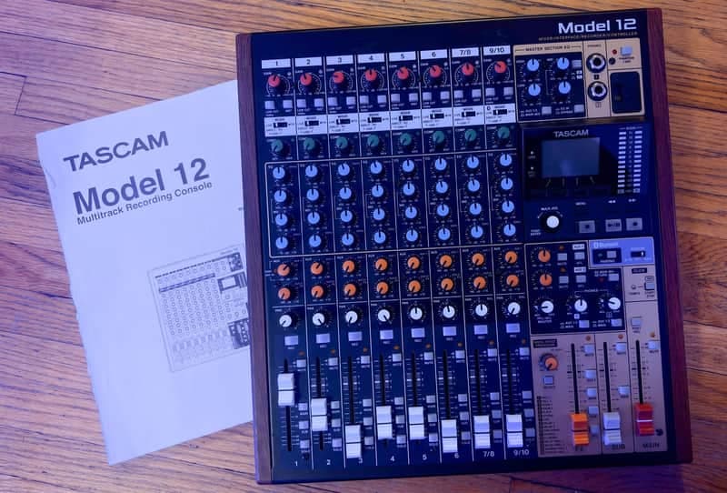TASCAM Model 12 Multitrack Recorder / Mixer / USB Interface 2020 - Present - Black with Wood Cheeks