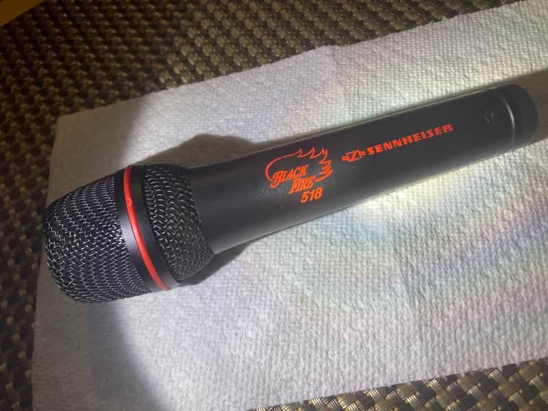 Vintage Sennheiser Black Fire 518 Microphone Made in Germany