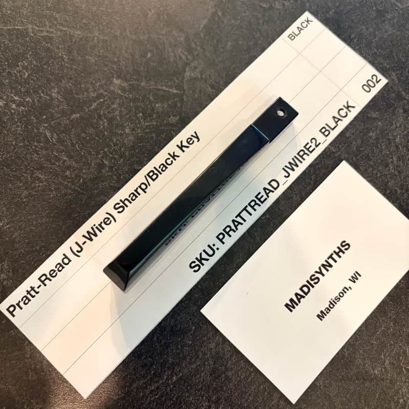 ORIGINAL Pratt Read Replacement SHARP/BLACK Key (J-Wire Keybeds) for ARP 2500/2600, Moog Minimoog, Oberheim OBX/OBXa/OB8, Sequential Prophet-5/10, PPG Wave 2.2, EML 500, and more