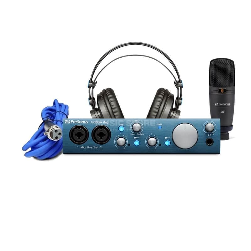 PreSonus AudioBox iTwo Studio USB Audio Interface Bundle 2014 - Present - Blue
