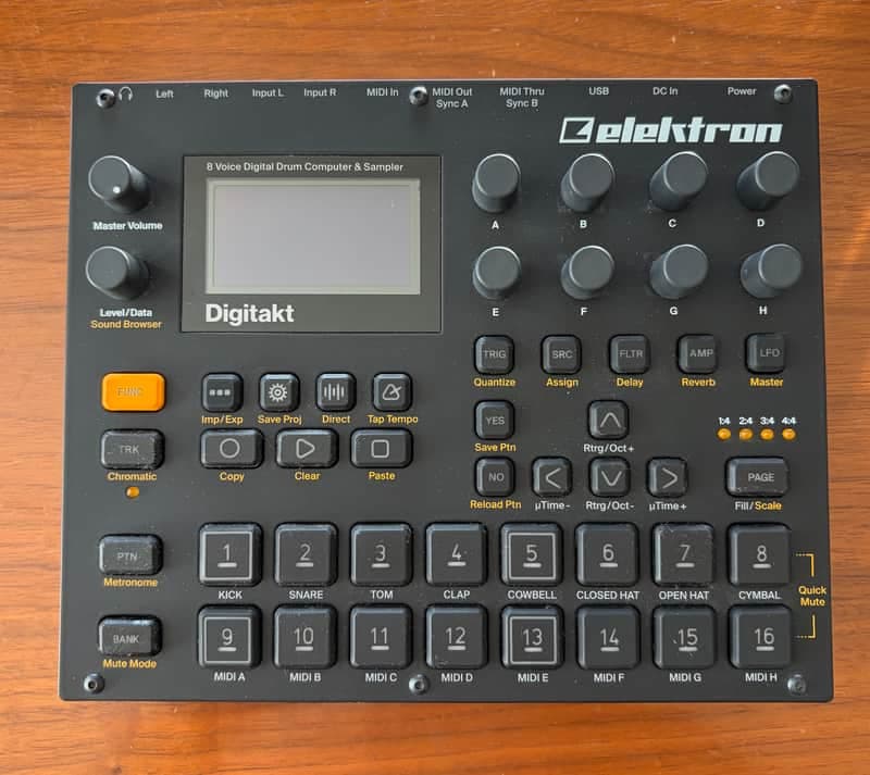 Elektron Digitakt 2017 - 2024 - Black
