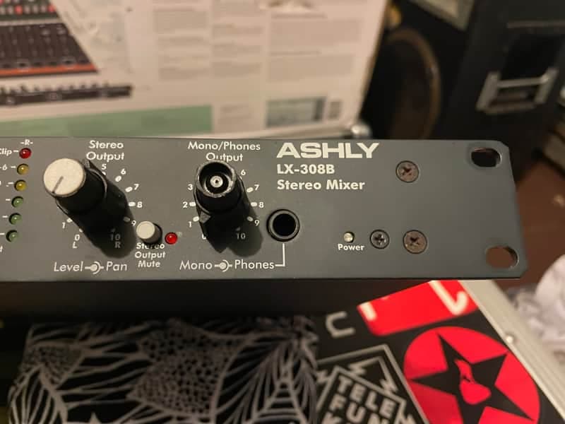 Ashly LX-308B Rackmount 8-Channel Stereo Line Mixer 2010s - Black