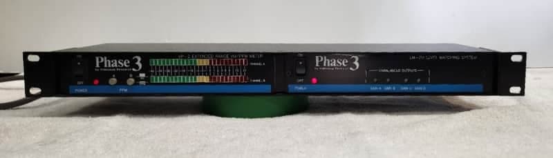 Videoquip Research model Phase 3 Model LM-2 , Level Matching System + VP-2 Dual Extended Range VU/PPM Meter + LM-2/R1 19’’ Rackmount