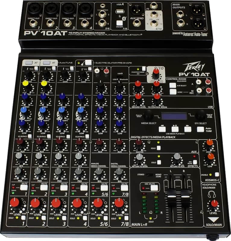 Peavey PV 10 AT 10-Channel Analog Mixer