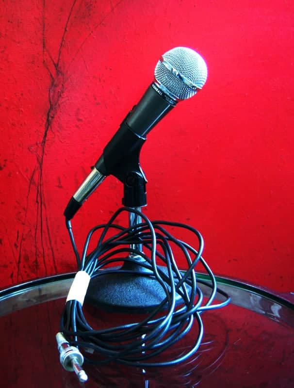 Vintage 1980's Realistic "Highball" 33-983 / Shure SM58 Handheld Cardioid Dynamic Microphone Hi Z / Dual Z w accessories # 11