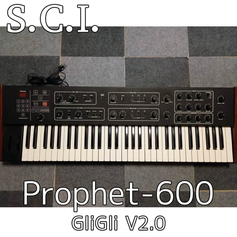 🎹 Sequential Circuits Prophet-600 | Vintage Analog Polyphonic Synthesizer | GliGli V2.0 Installed | Battery-Free Flash ROM | Serviced