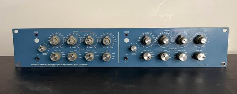 Orban 621B Dual Channel 4-Band Parametric Equalizer 1980s - Blue