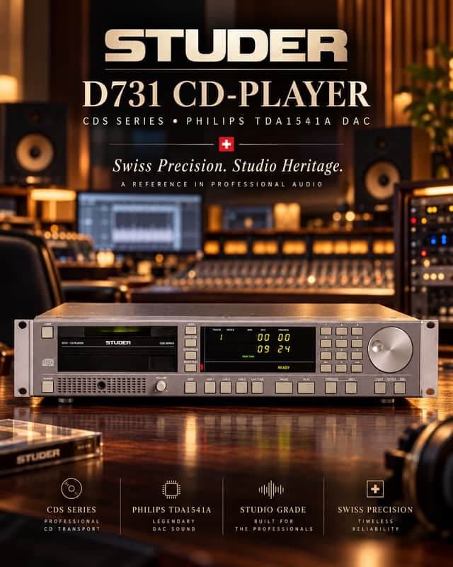 Studer D731 CD Player with famous Philips TDA1547 DAC7