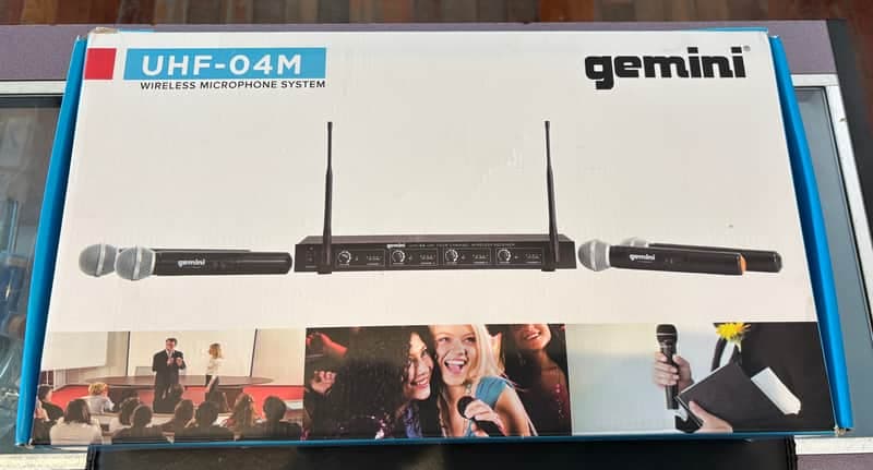 Gemini UHF-04M Wireless Microphone System
