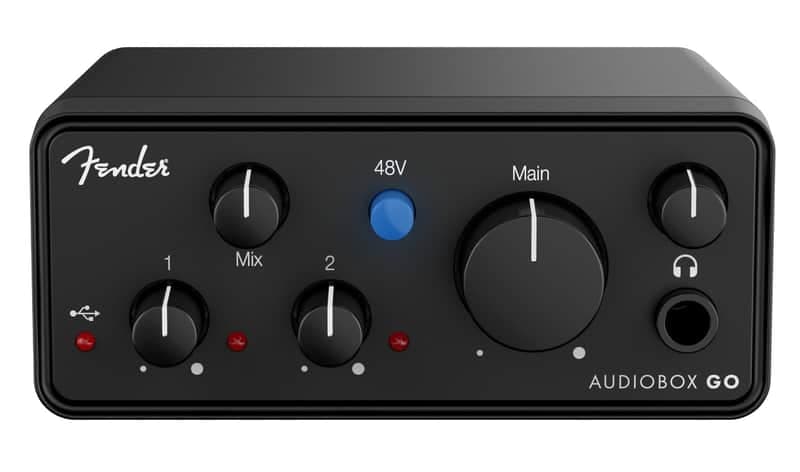 Fender AudioBox Go Compact USB-C Audio Recording Interface 2x2, 24-bit / 96 kHz