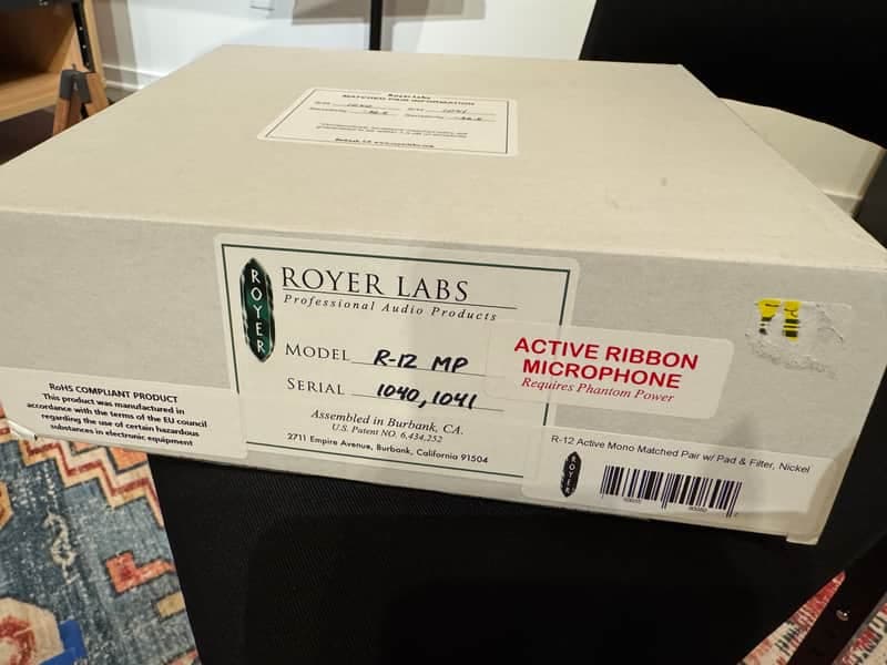 Royer R-12 Active Ribbon Microphone - Matched Pair