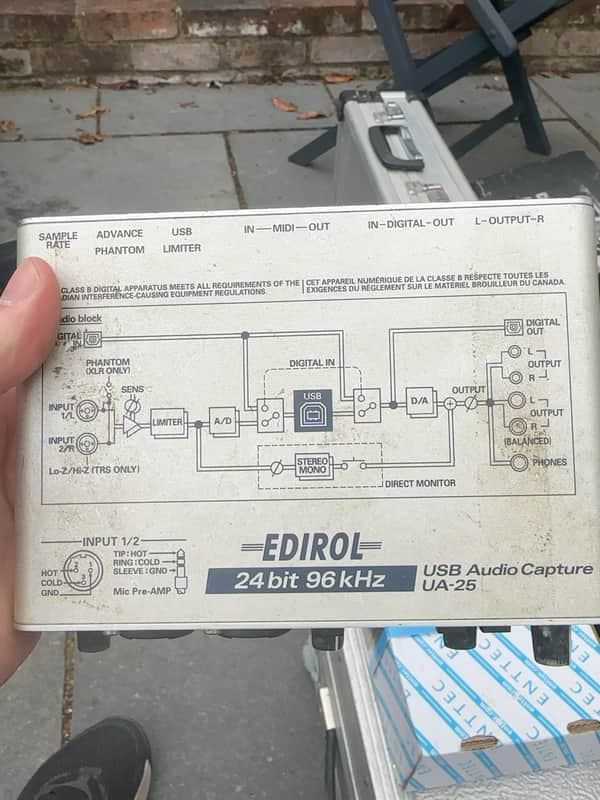 Edirol UA-25 USB Audio Capture - Silver