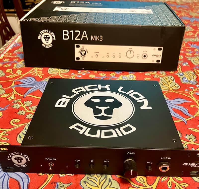 Black Lion Audio B12A MKIII Microphone Preamp 2020 - Black