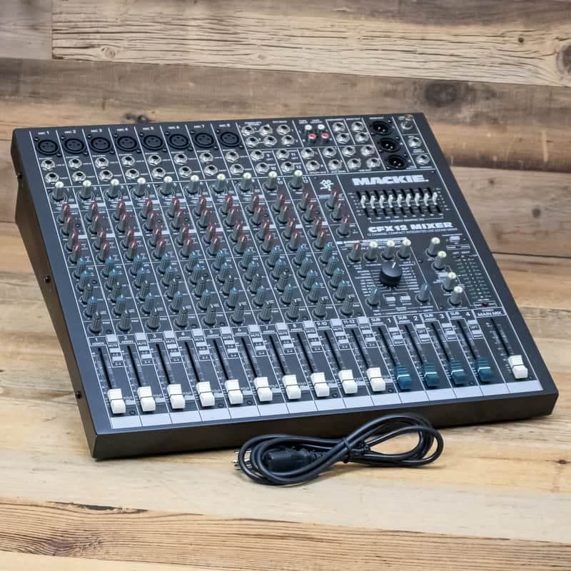 Mackie CFX12 (CFX-12) 12-Channel Mixer 8 XLR Mic Inputs & Effects U288859
