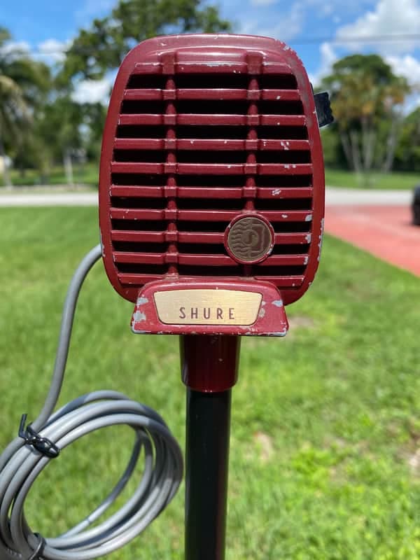 Shure 710 S Crystal box/data sheet all original rare stand mount working switch harp