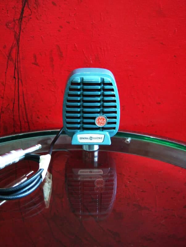 Vintage 1950's GE General Electric CR88B / Shure 510 "Hercules" Controlled Reluctance microphone Hi Z harp mic # 3