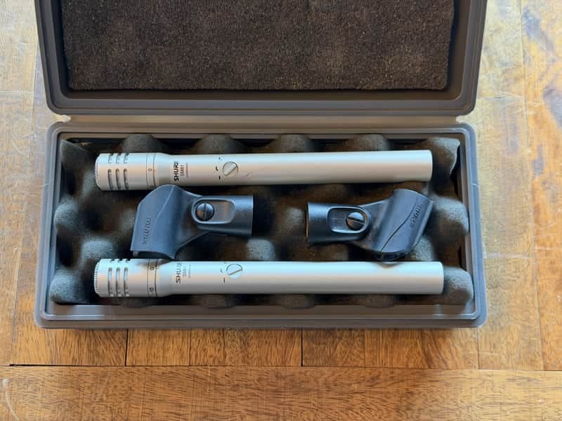 Shure SM81-LC Condenser Microphone 2pk W/Case