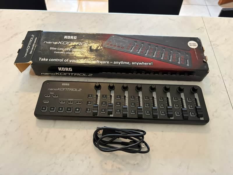 Korg nanoKONTROL2 Slimline USB MIDI Control Surface 2011 - Present - Black