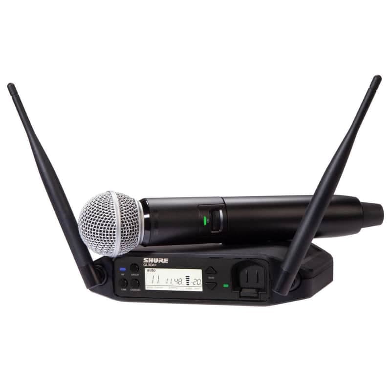 Shure GLXD24 Handheld Wireless Microphone System with SM58 Capsule