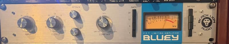 Black Lion Audio Bluey FET Limiting Amplifier / Compressor 2019 - Silver with Blue Stripe