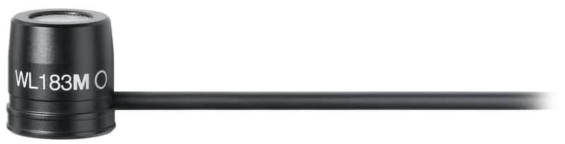Mint Shure WL183M/O-TQG 1 cm Condenser Lavalier, Omnidirectional, TA4F Termination - Black