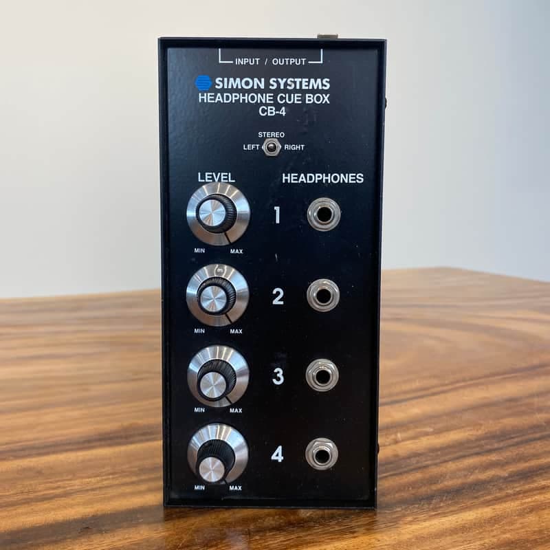 SIMON SYSTEMS CB-4 Headphone 4-Way Splitter Mult Cue Box
