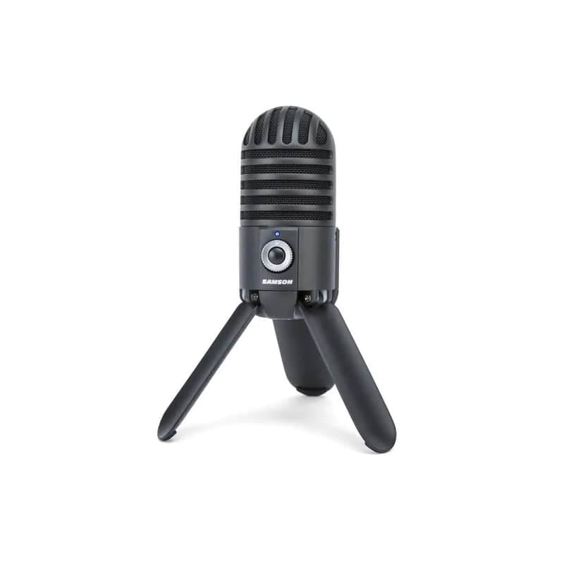Samson Meteor Mic USB Condenser Podcast Recording Desktop Microphone -Titanium