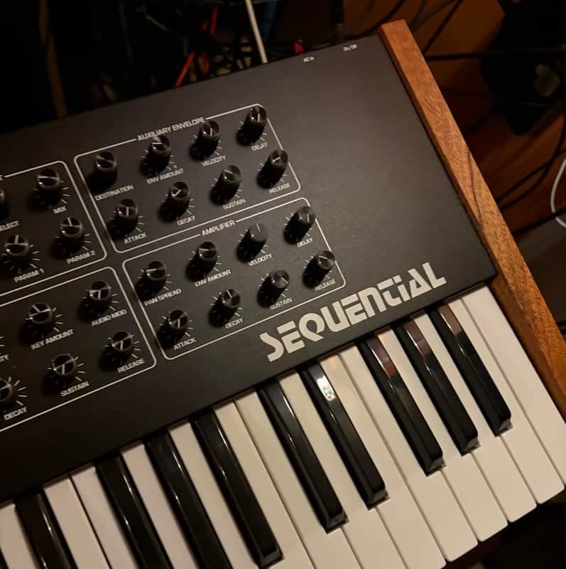 Sequential Prophet Rev2 61-Key 8-Voice Polyphonic Synthesizer 2018 - Present - Black with Wood Sides