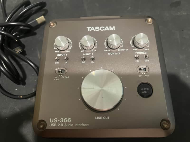 TASCAM US-366 USB Audio Interface 2010s - Black