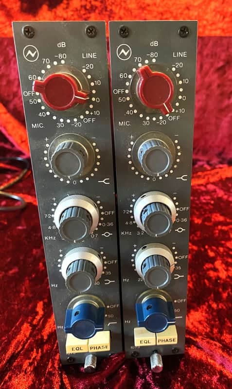 PAIR of Classic, VINTAGE 70's NEVE 1073 modules!