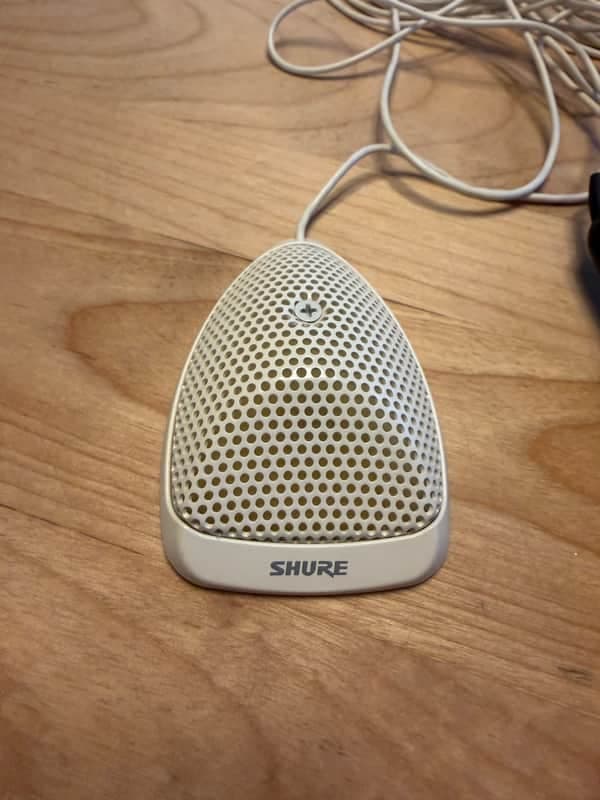 Shure MX391W-A/O Omnidirectional Boundary Microphone 2019 - Present - White