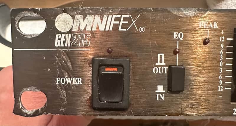 Omnifex GEX215 Equalizer Mid-1990s - Black Steel