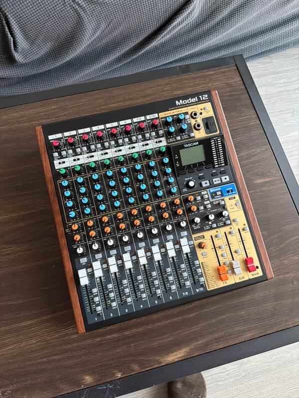 TASCAM Model 12 Multitrack Recorder / Mixer / USB Interface 2020 - Present - Black with Wood Cheeks