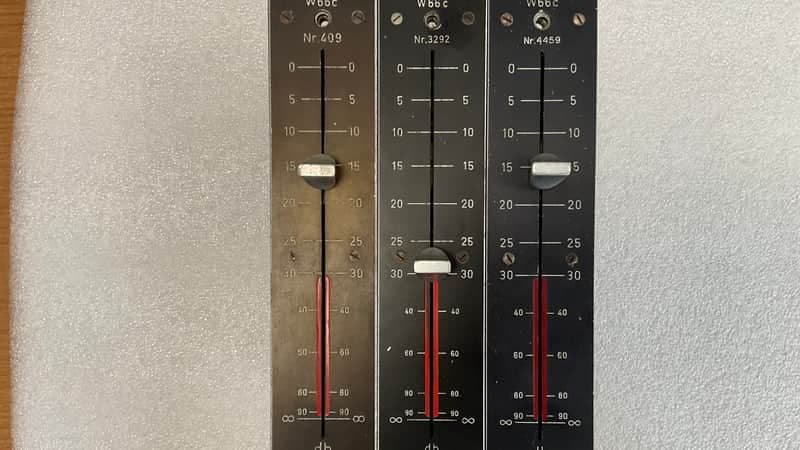 Maihak W66c vintage slider 3 pcs.