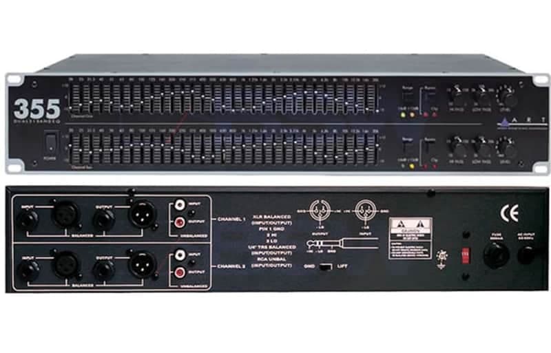ART EQ355 Dual 31-Band Rackmount Graphic Equalizer 2018 - Present - Black