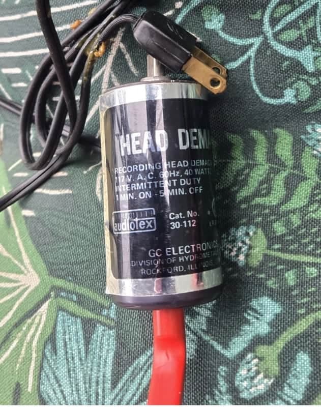Vintage GC Electronics Audiotex HEAD DEMAG Recording Head Demagnetizer 30-112