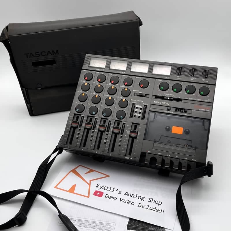 Serviced TASCAM Porta One Ministudio 4-Track Multitrack Cassette Recorder